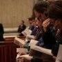 Moment de recueillement à la basilique San Pietro in Vaticano le premier (…)